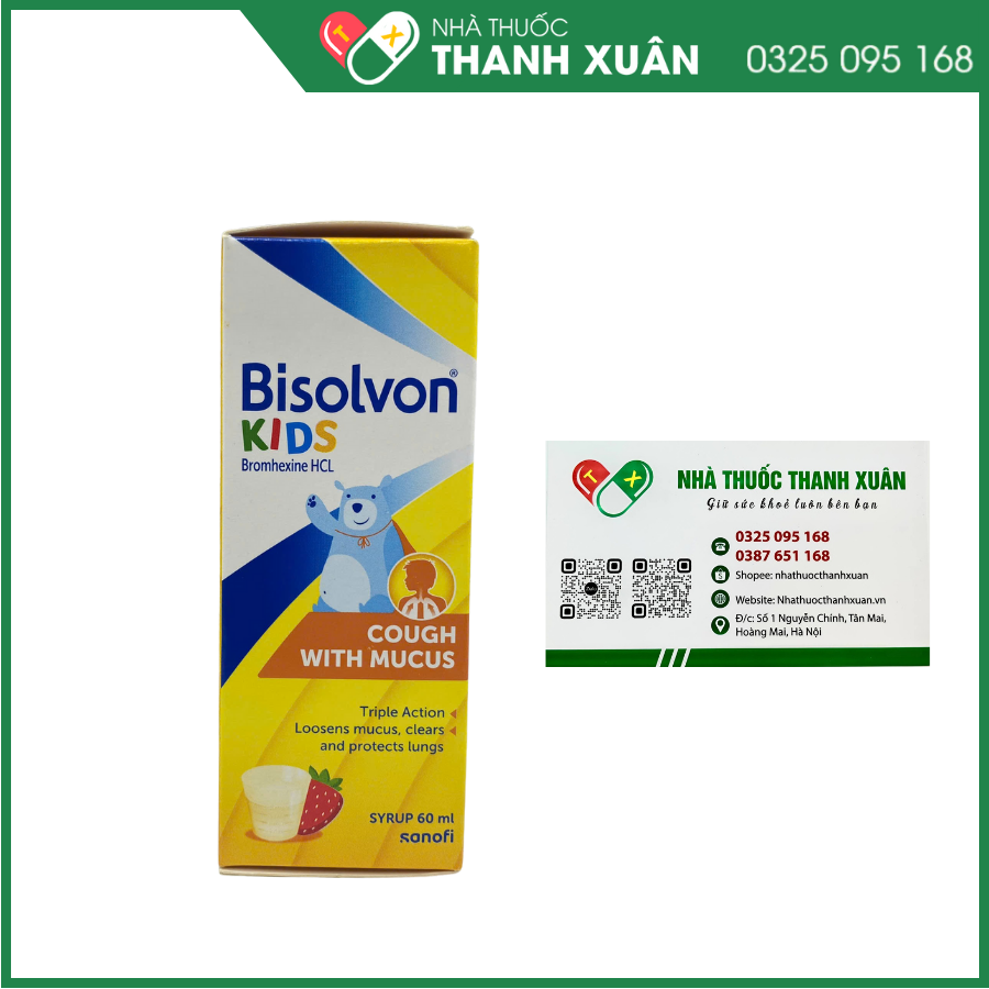 Bisolvon Kids làm loãng đờm
